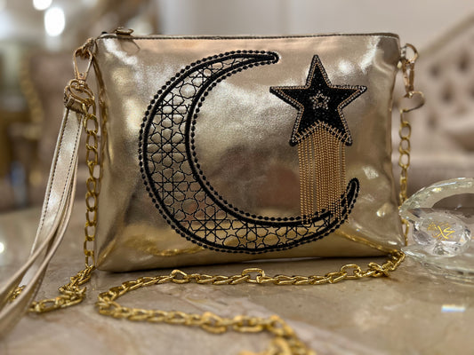 Sparkly Najma with tassels