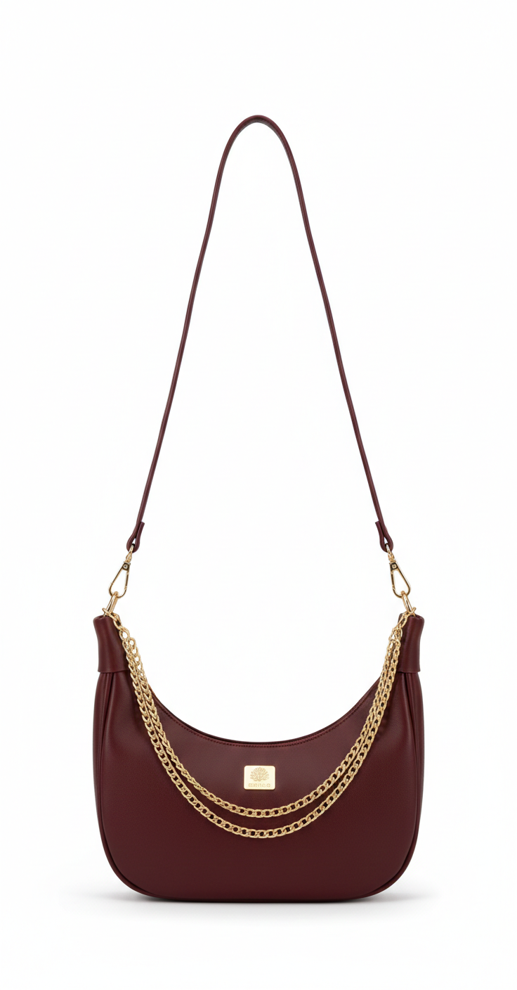 Burgundy HOBO Bag