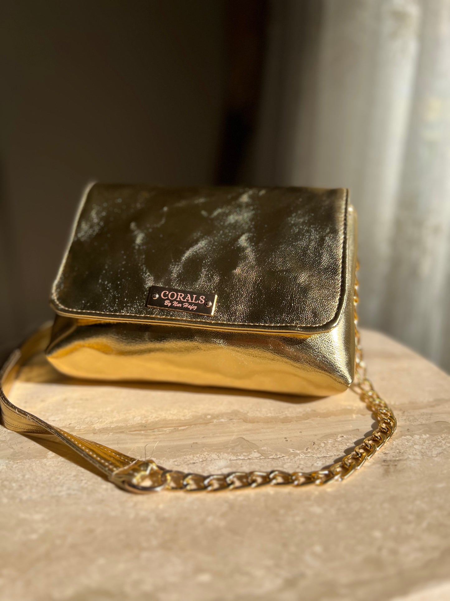 Gold cross bag