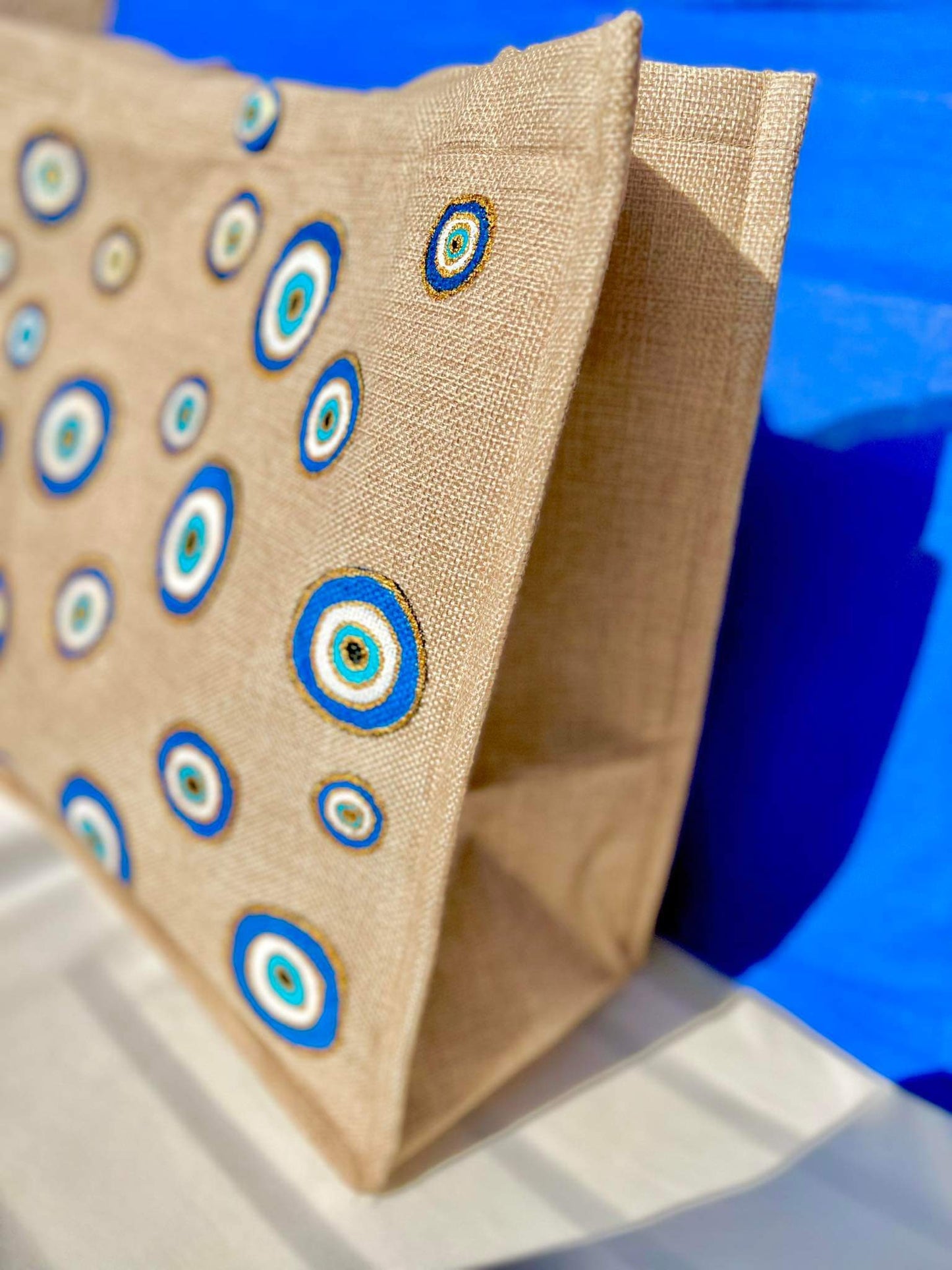 The blue Eyes Tote Bag (customize )by order