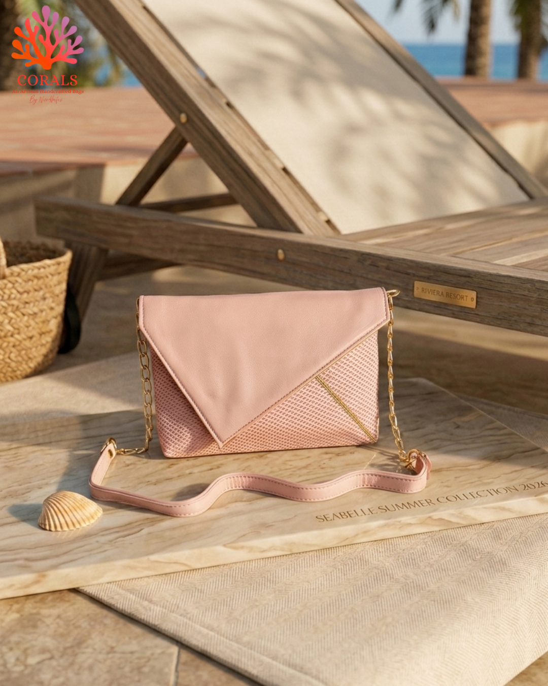 Palm Letter Clutch