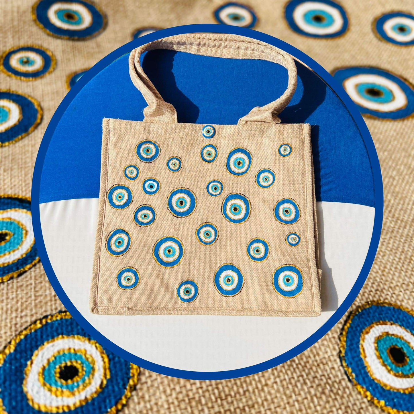 The blue Eyes Tote Bag (customize )by order