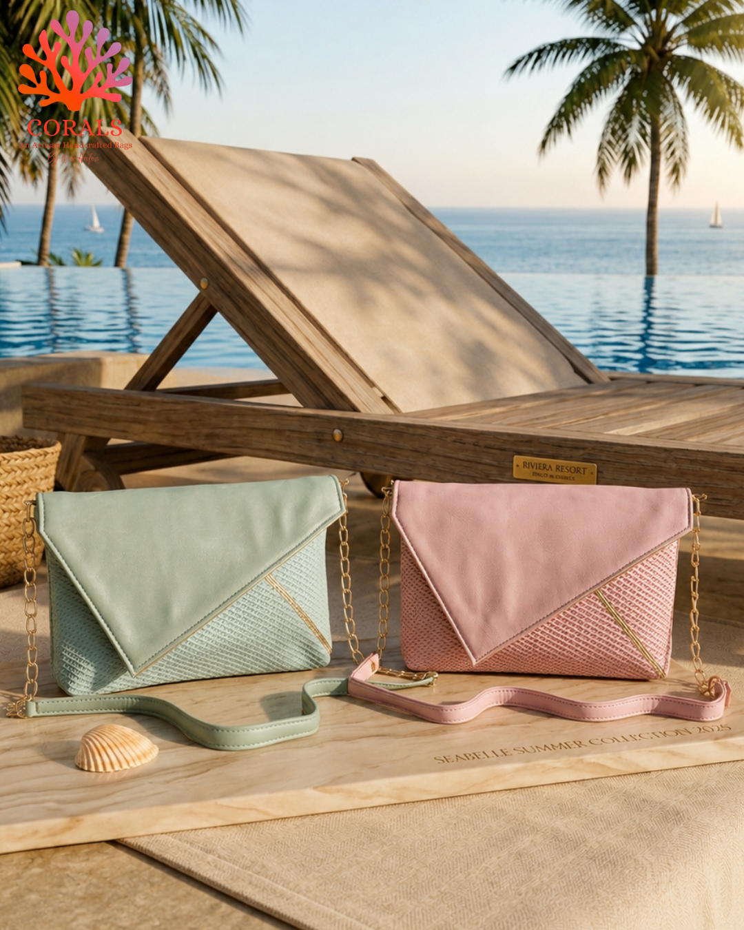 Palm Letter Clutch