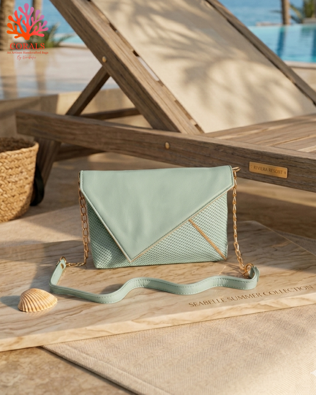 Palm Letter Clutch