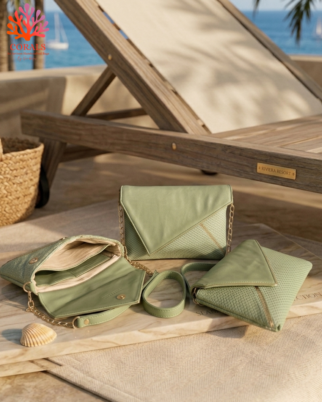 Palm Letter Clutch