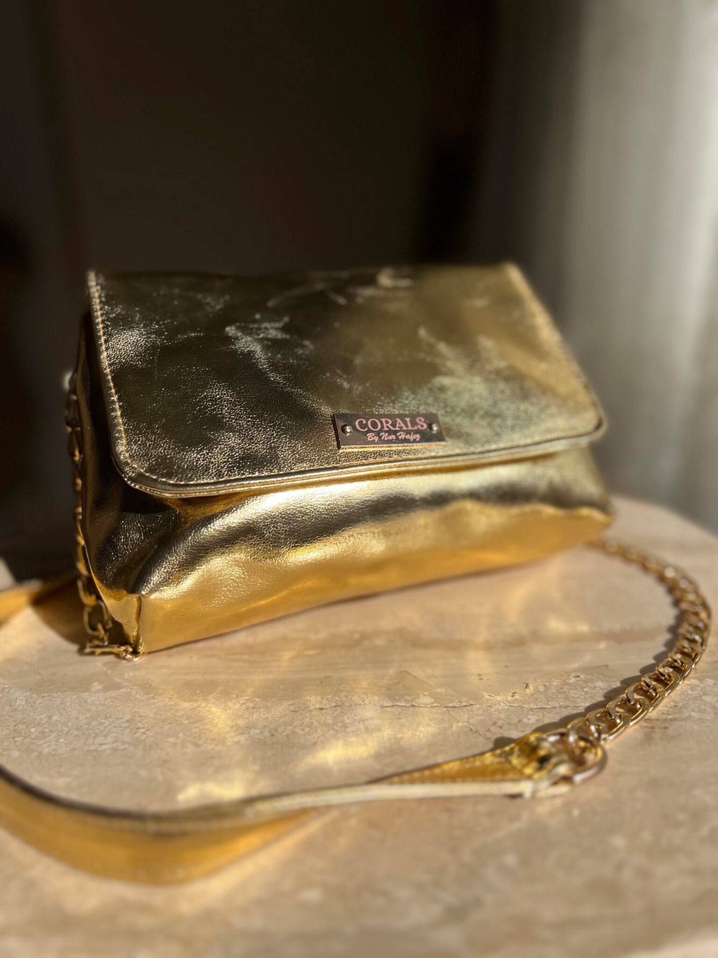 Gold cross bag