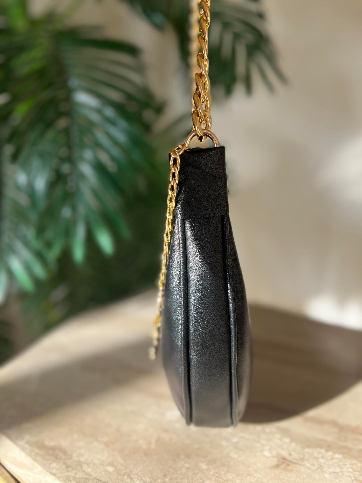 Black Blossom HOBO Bag